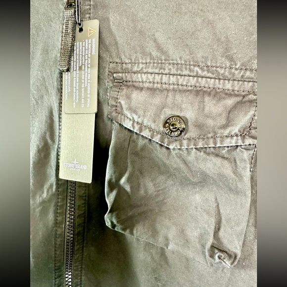 NWT Stone Island Junior Kids Black Cotton Jacket Size 12Y - Picture 12 of 16